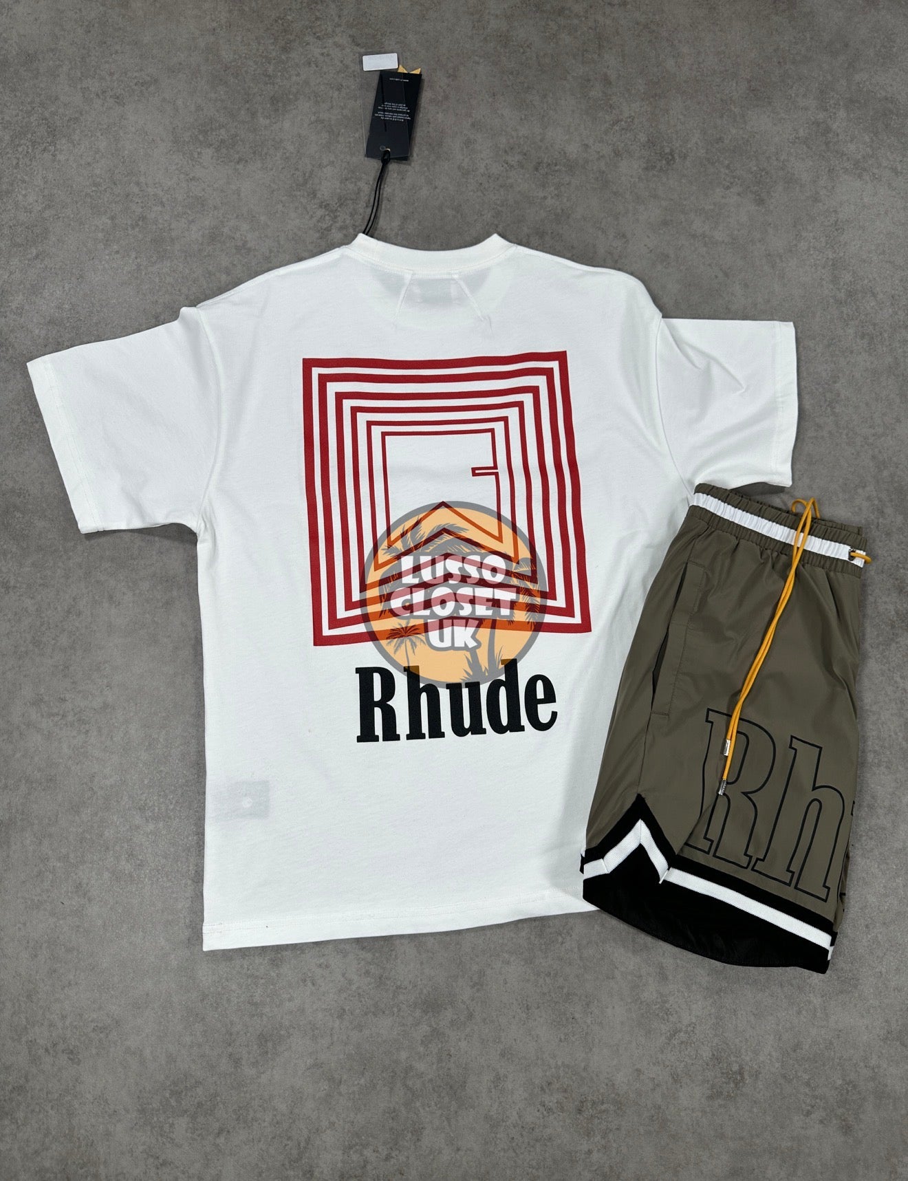 Rhu - White Concentric T Shirt