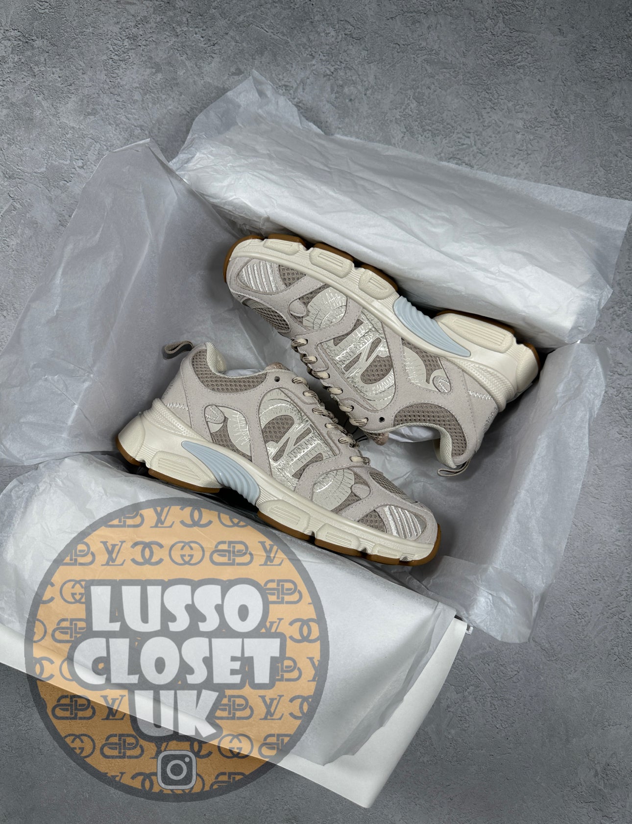 Dio - Beige Chrono Trainers