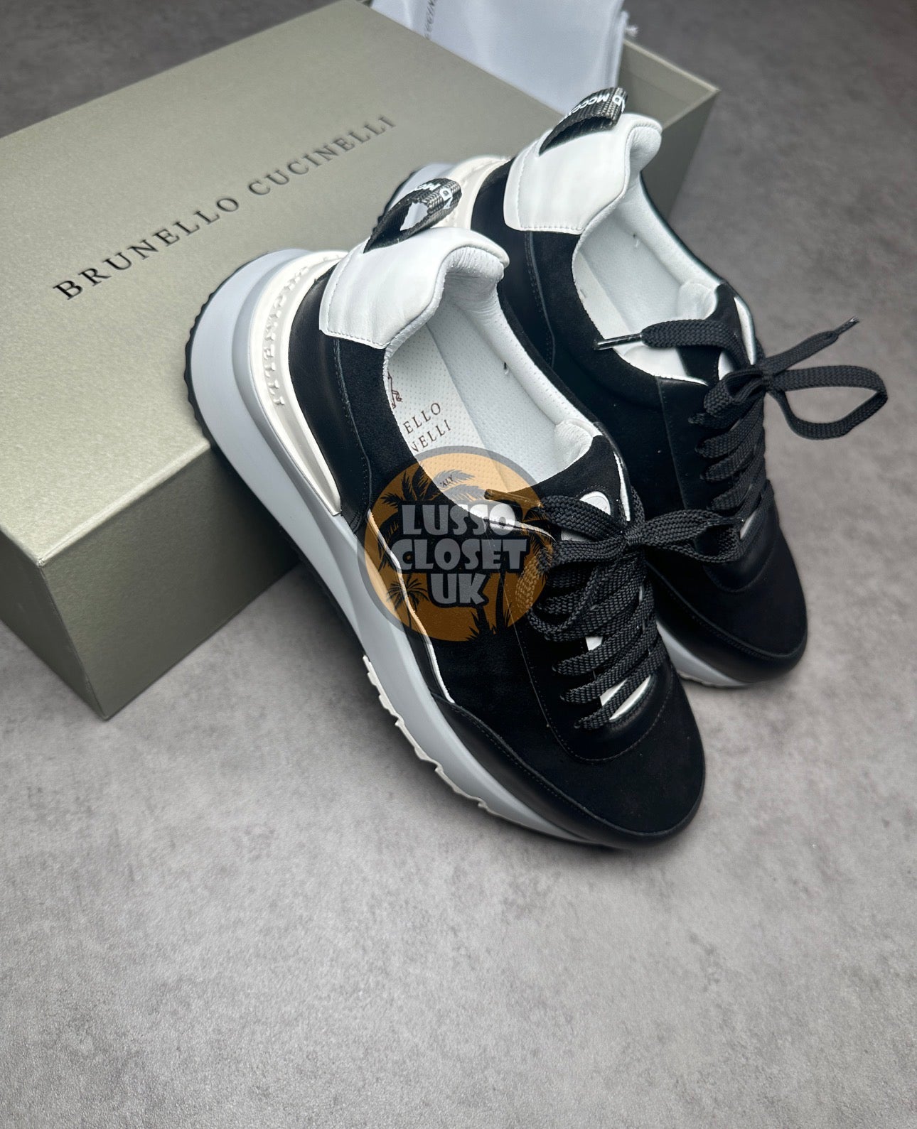 Bruno - Black & White Trainers