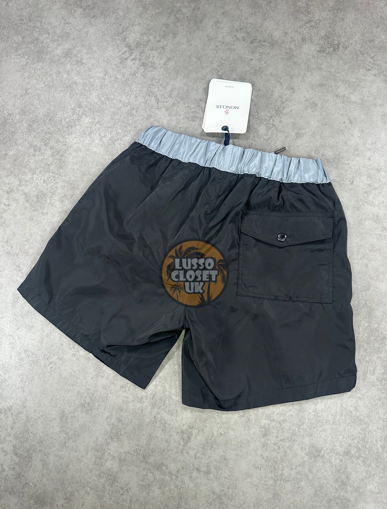 Mon - Black & Grey Waist Shorts