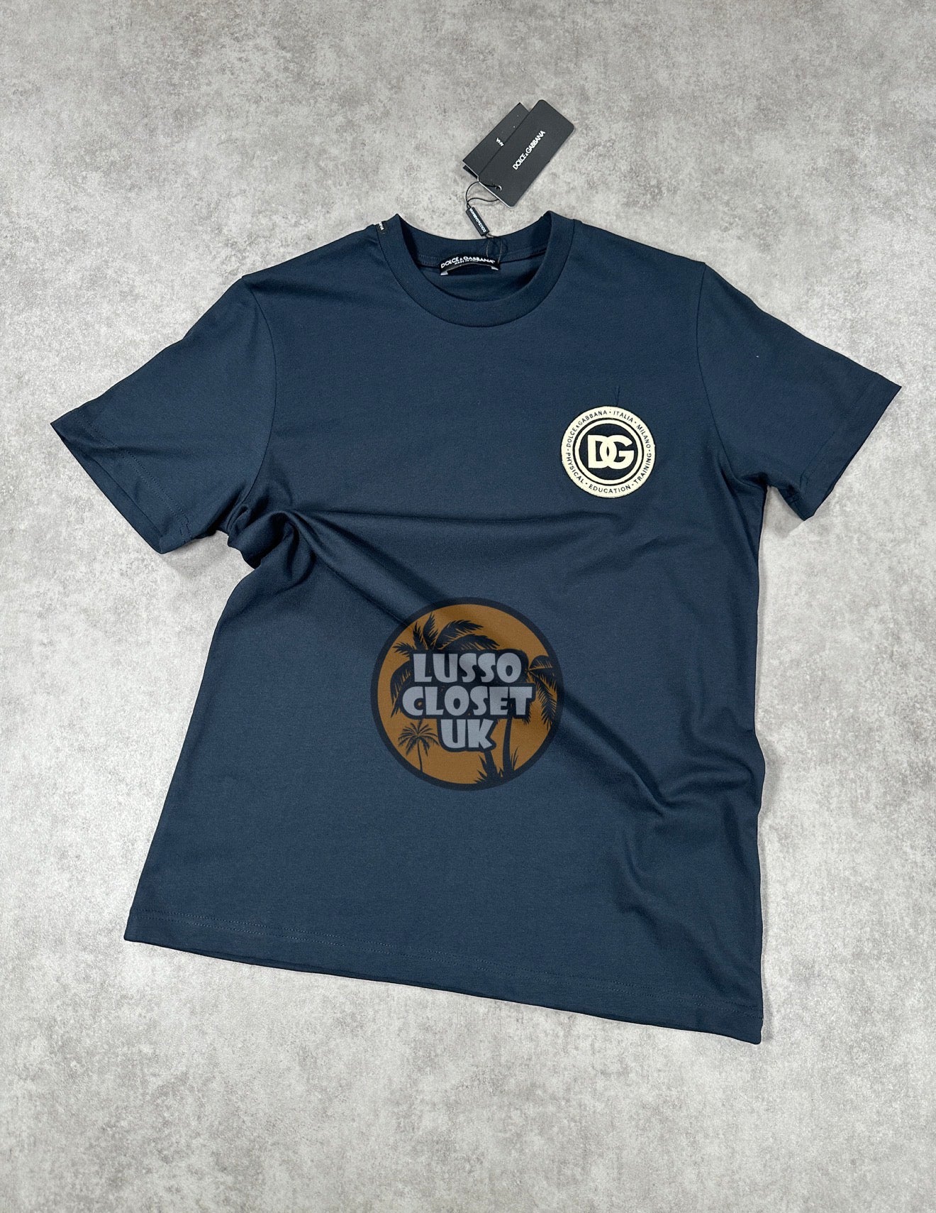 DG - Navy Embroidered T Shirt