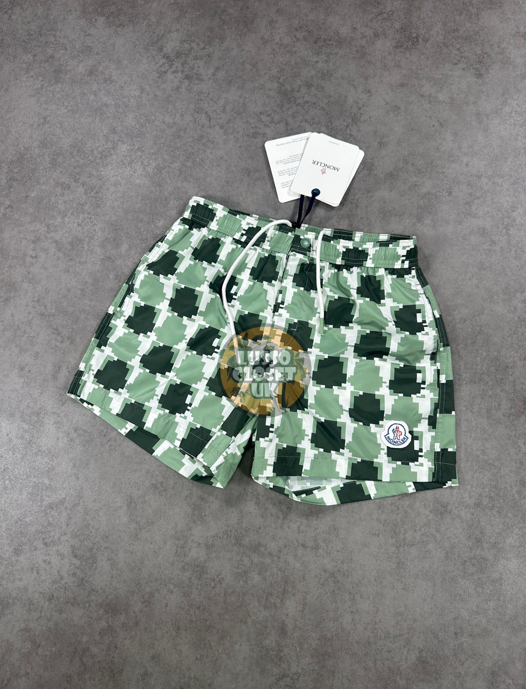Mon - Green Pixel Shorts