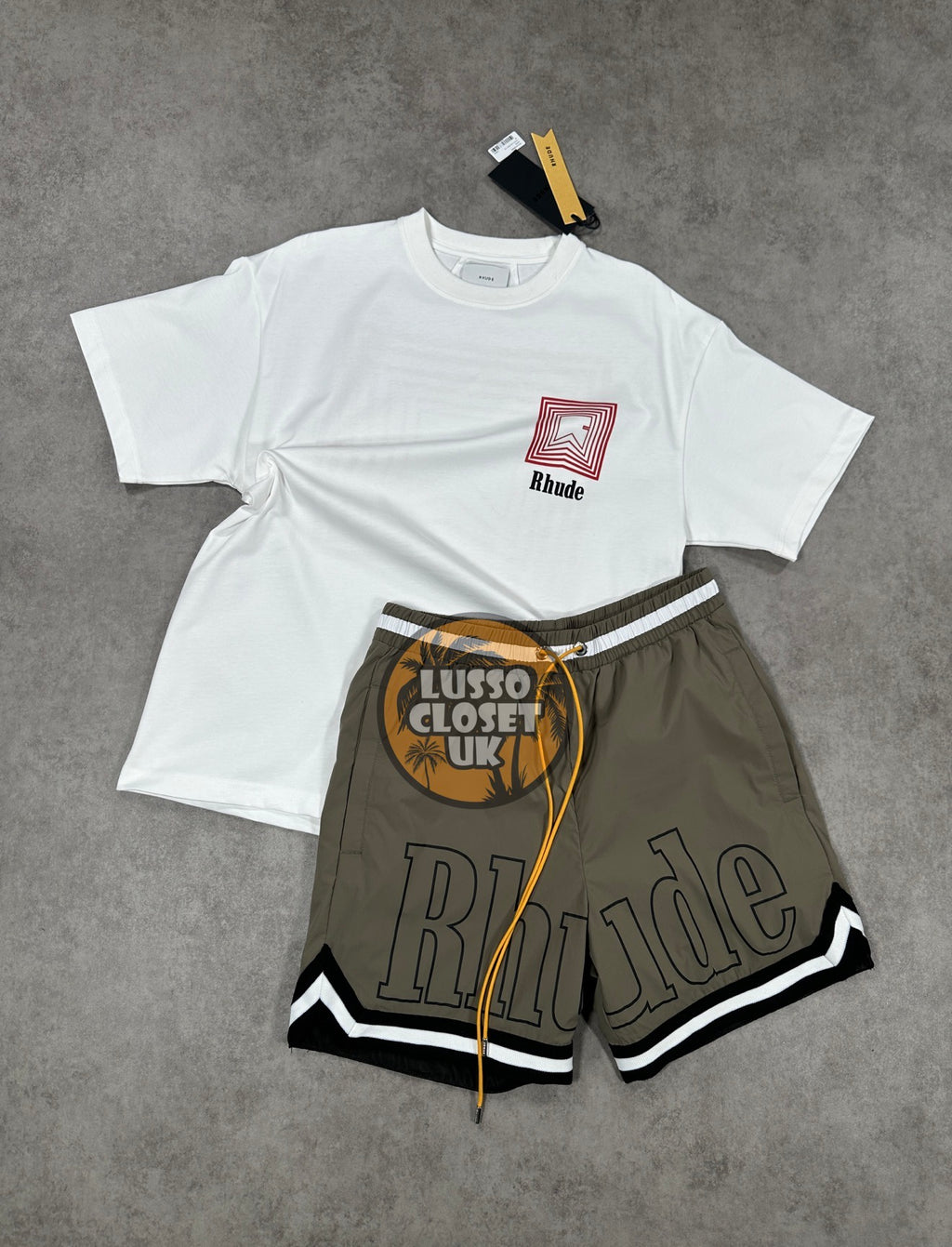 Rhu - White Concentric T Shirt