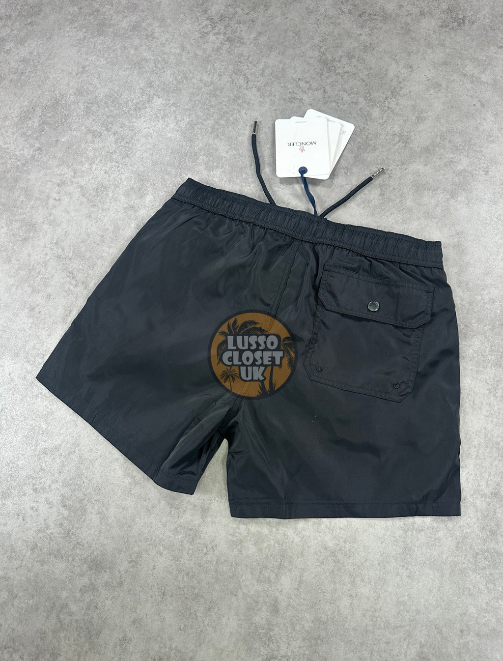 Mon - Black Trio Stripe Shorts