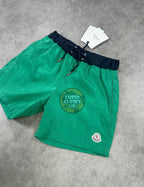 Mon - Green & Black Waist Shorts