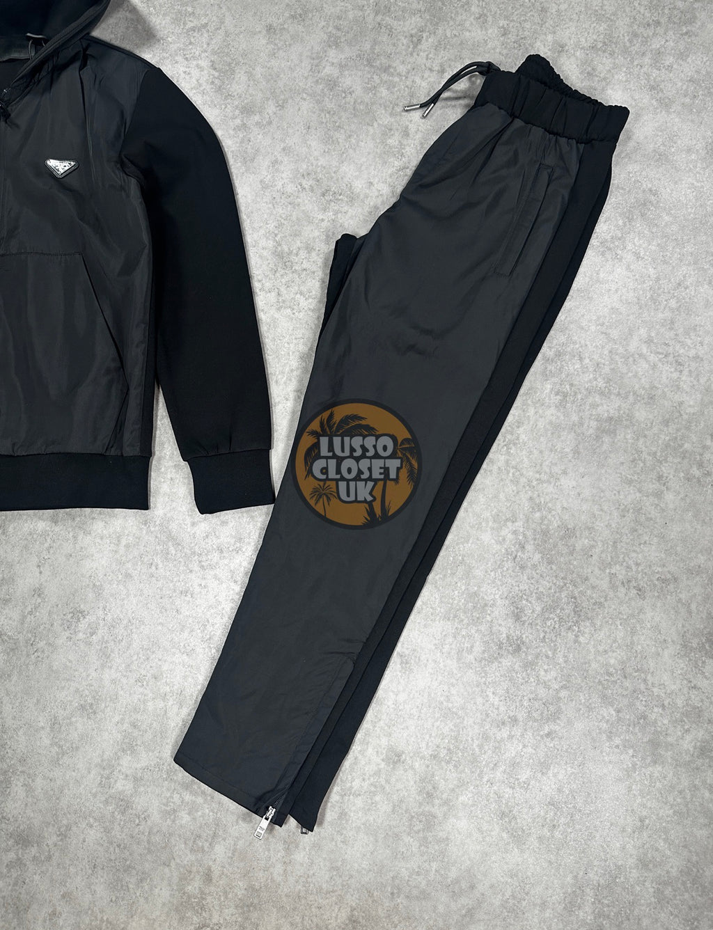 PDA - Black Nylon Tracksuit