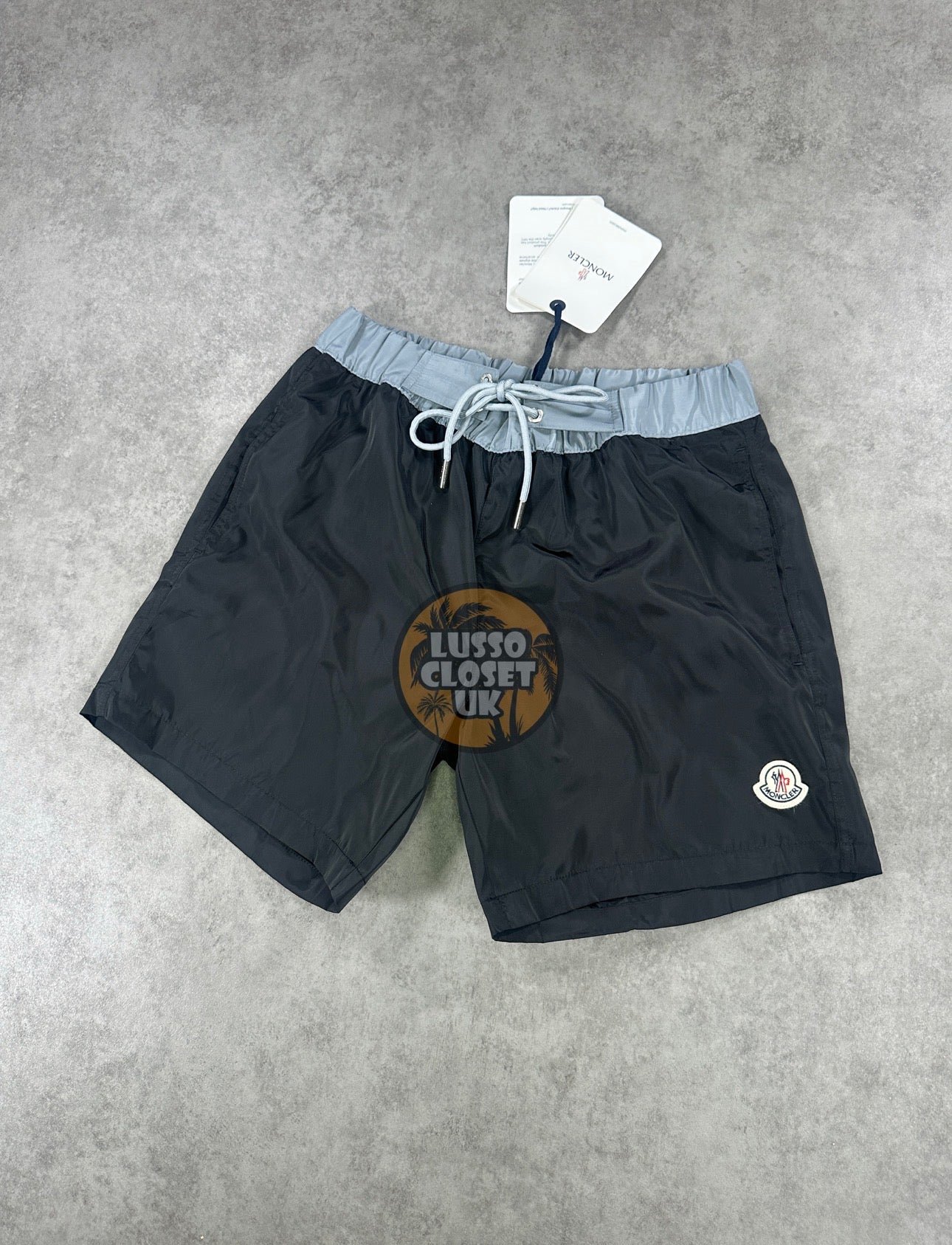 Mon - Black & Grey Waist Shorts