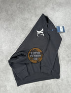 Lou - Black Embroidered Sig Sweater