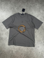 Lou - Grey Embossed Chest T Shirt