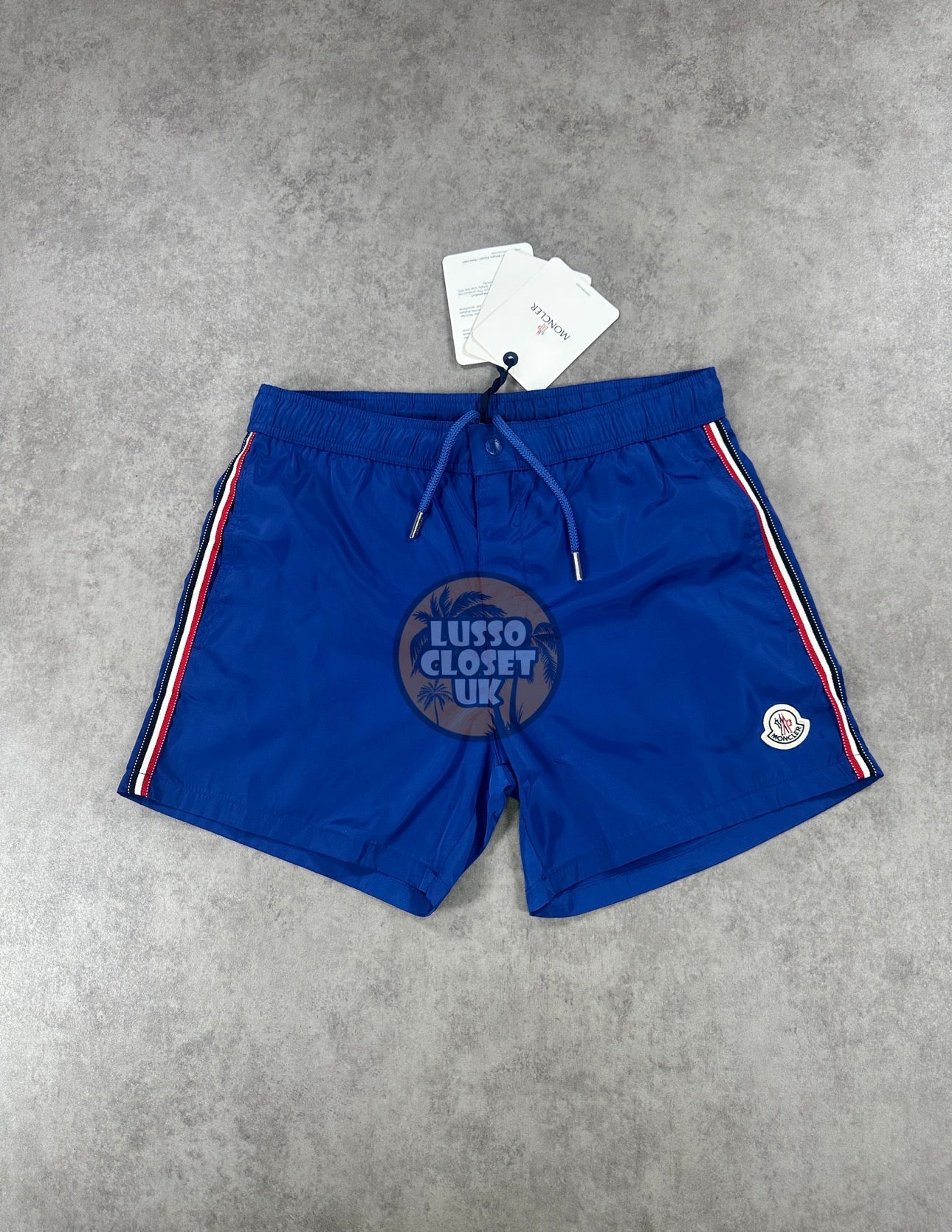 Mon - Blue Trio Stripe Shorts