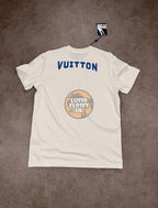 LSV - White Blue Print T Shirt