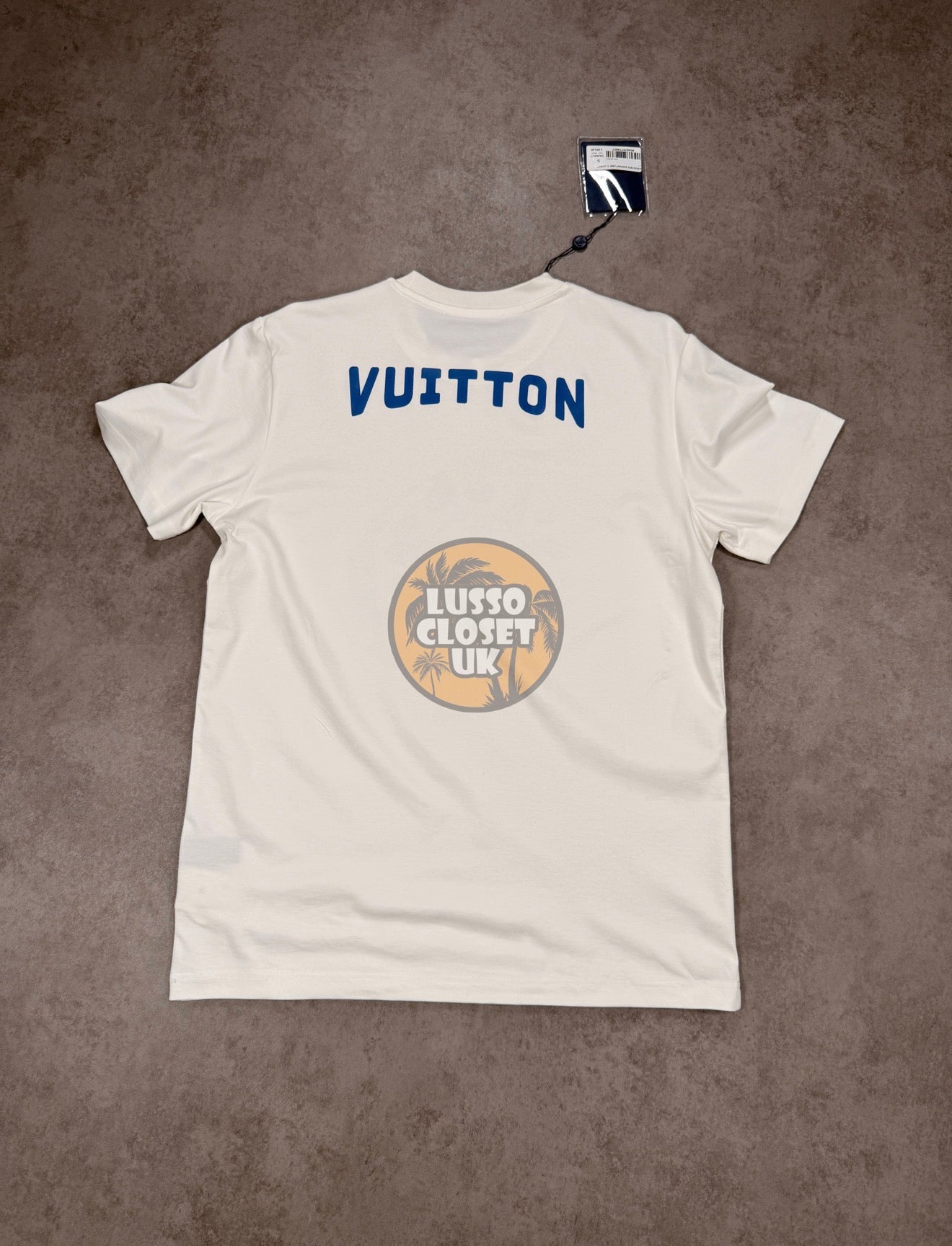 LSV - White Blue Print T Shirt