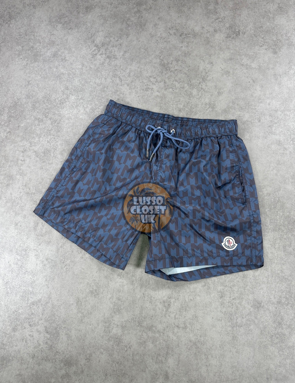 Mon - Navy Mono Shorts