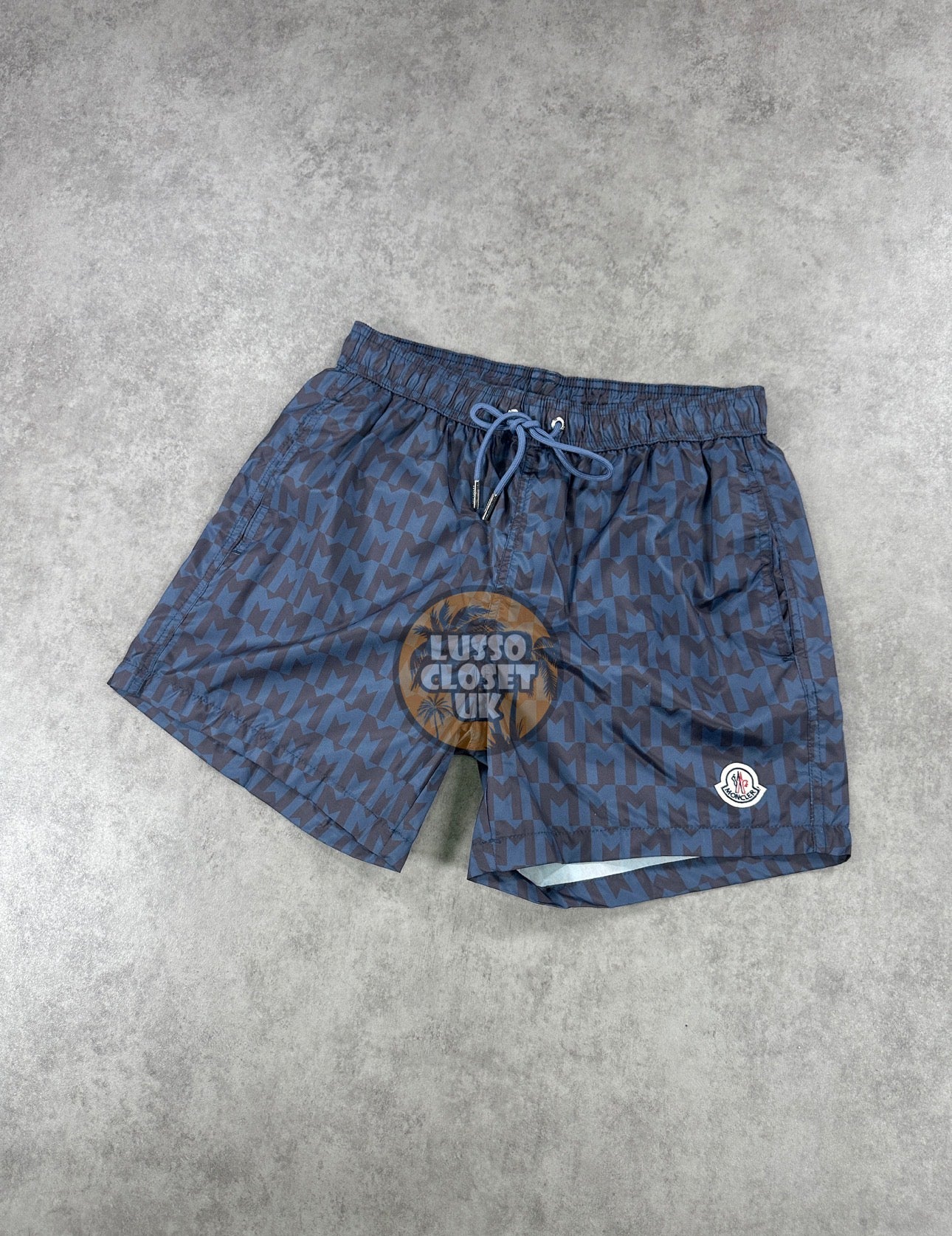 Mon - Navy Mono Shorts