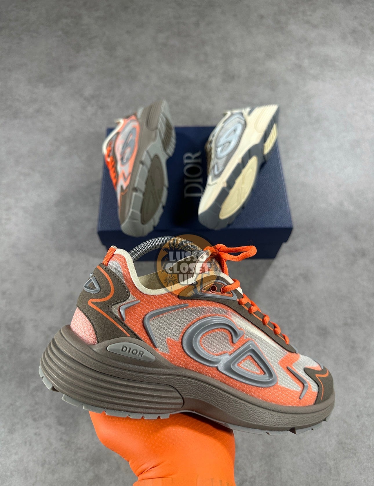 Dio - Khaki Orange Tech B30 Trainers