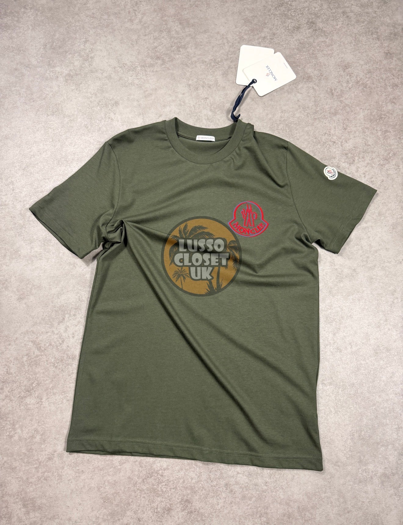 M - Olive Raised T Shirt