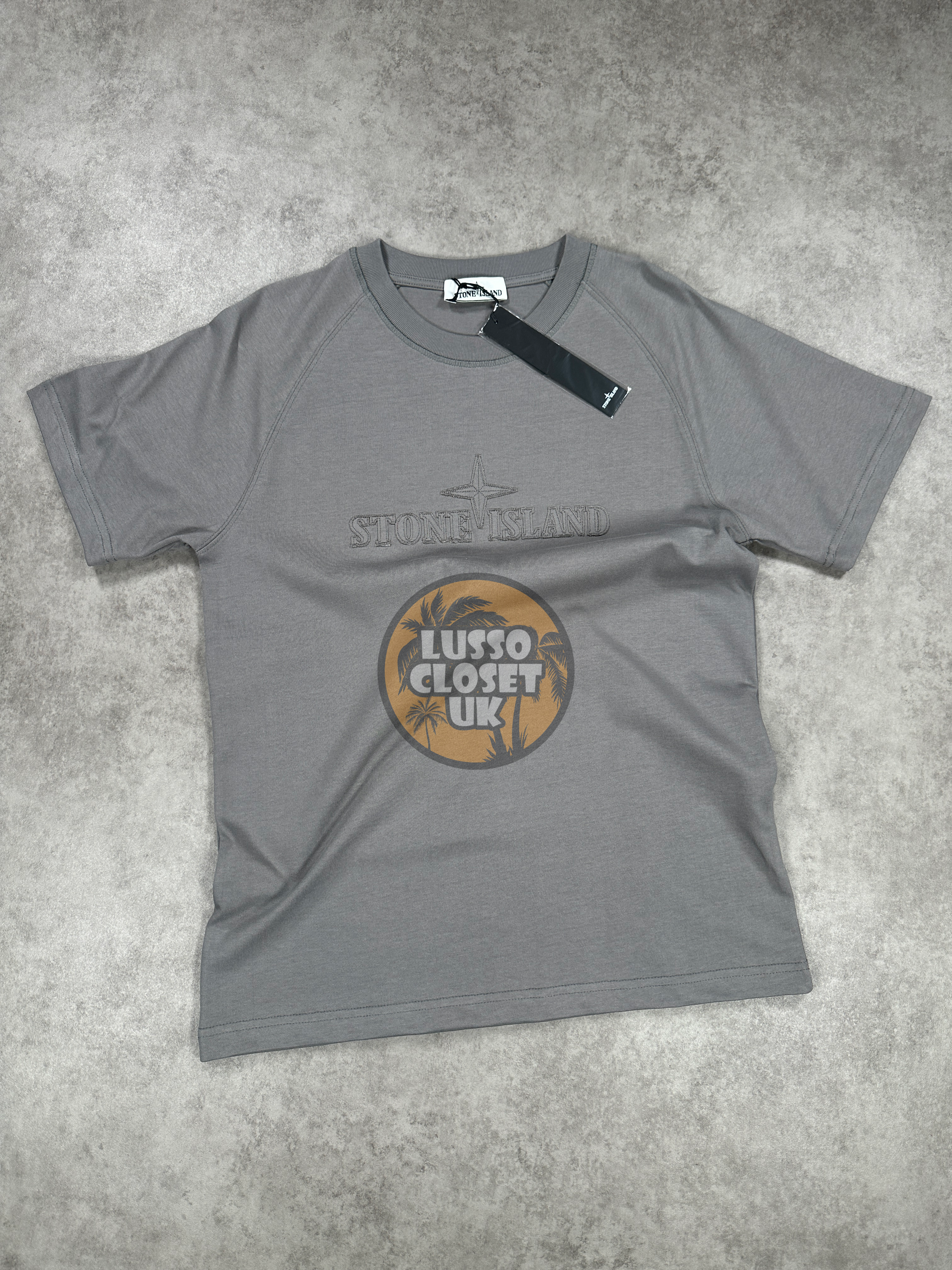 SI - Grey Embroidered T Shirt