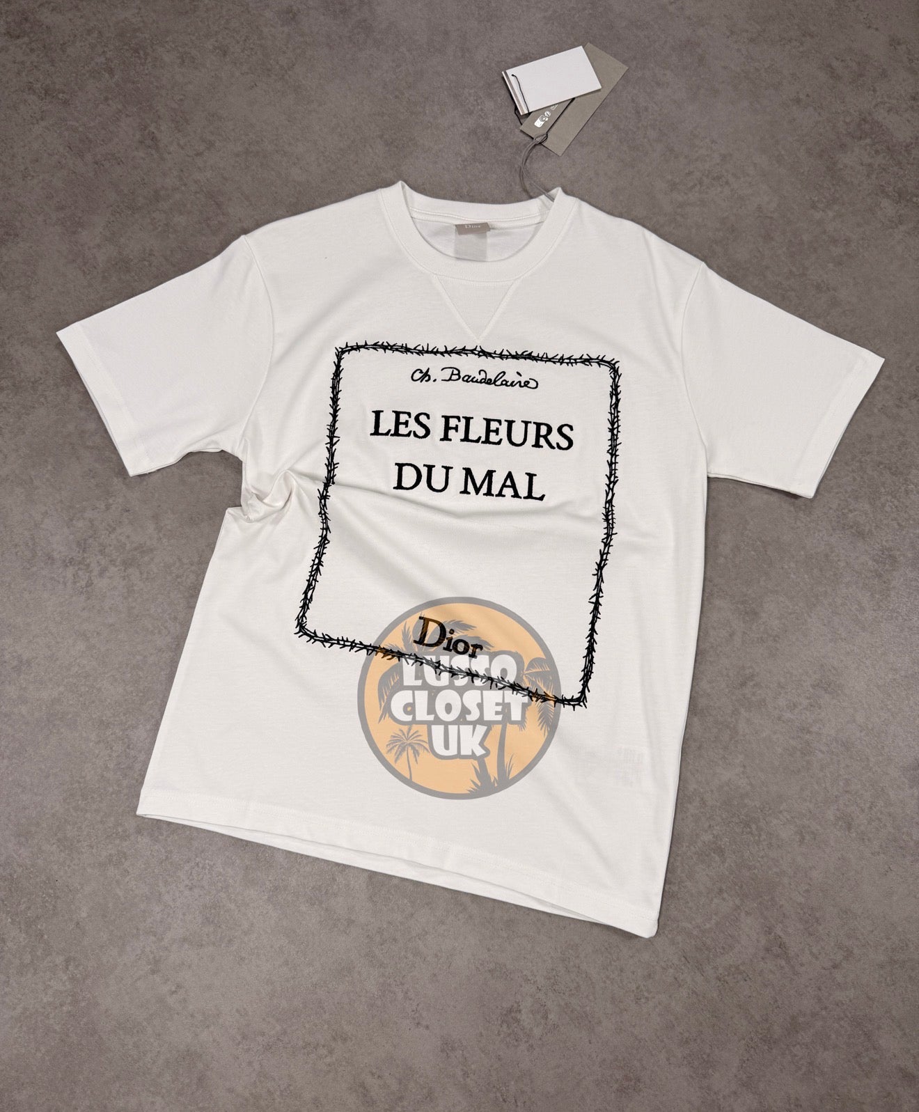 Dio - White Les Fleurs T Shirt