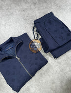 Lou - Navy Emboss Tracksuit