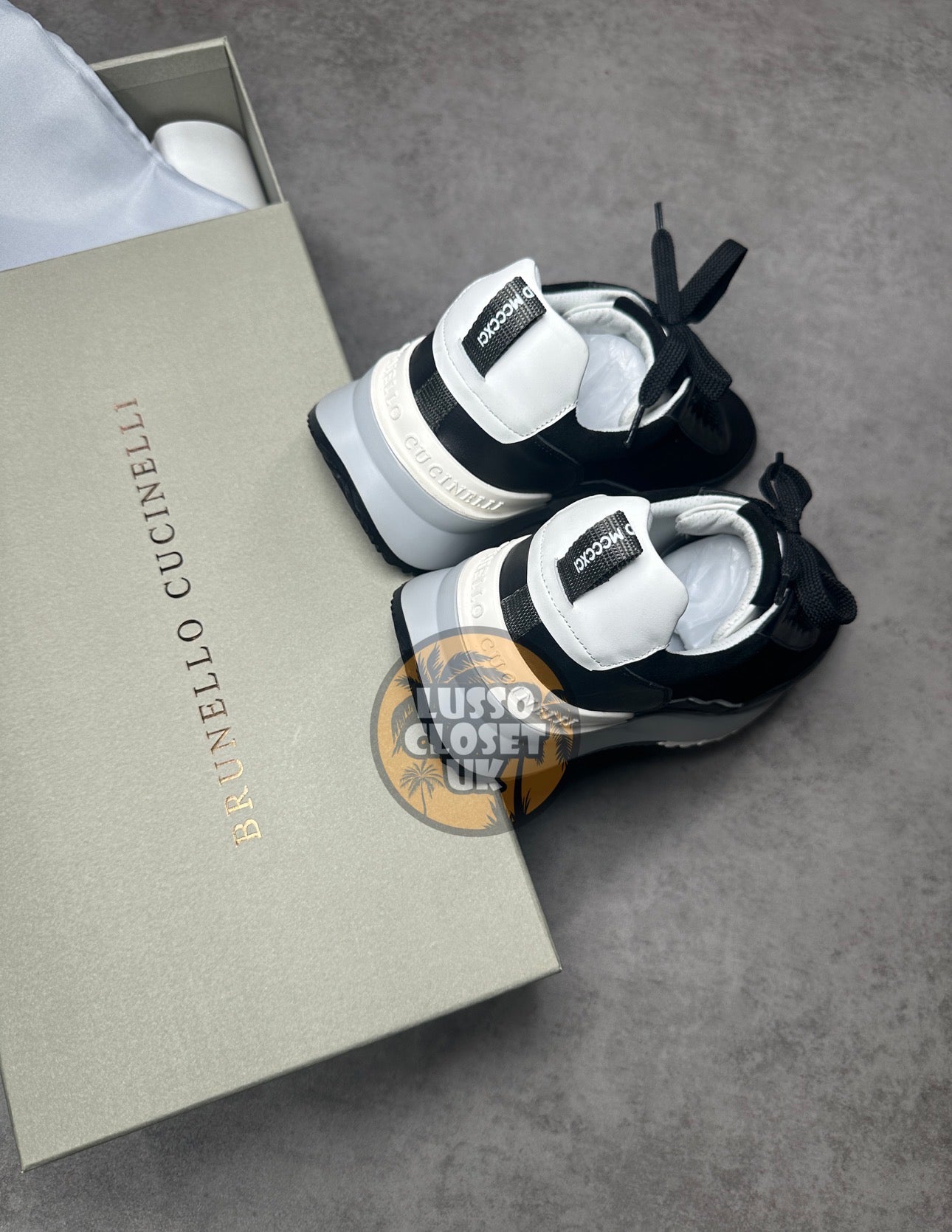 Bruno - Black & White Trainers
