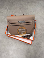 HRMS - Beige Clutch Bag