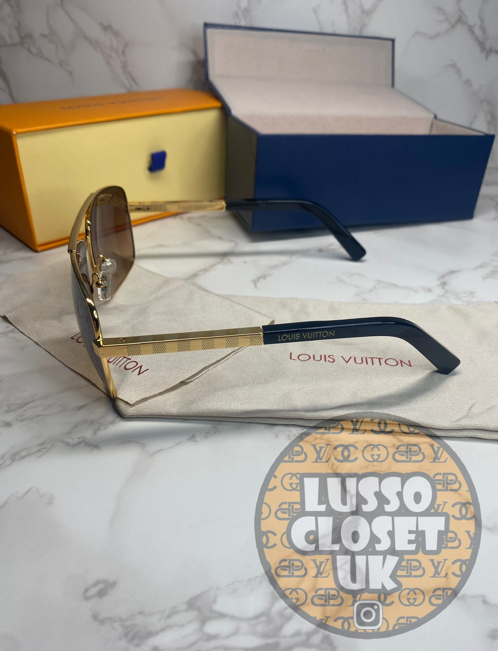 Lou - Gold Sunglasses