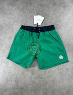 Mon - Green & Black Waist Shorts