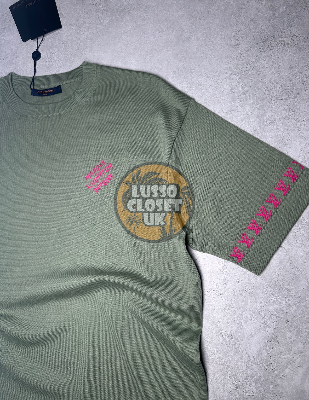 Lou - Sage Crewneck T Shirt