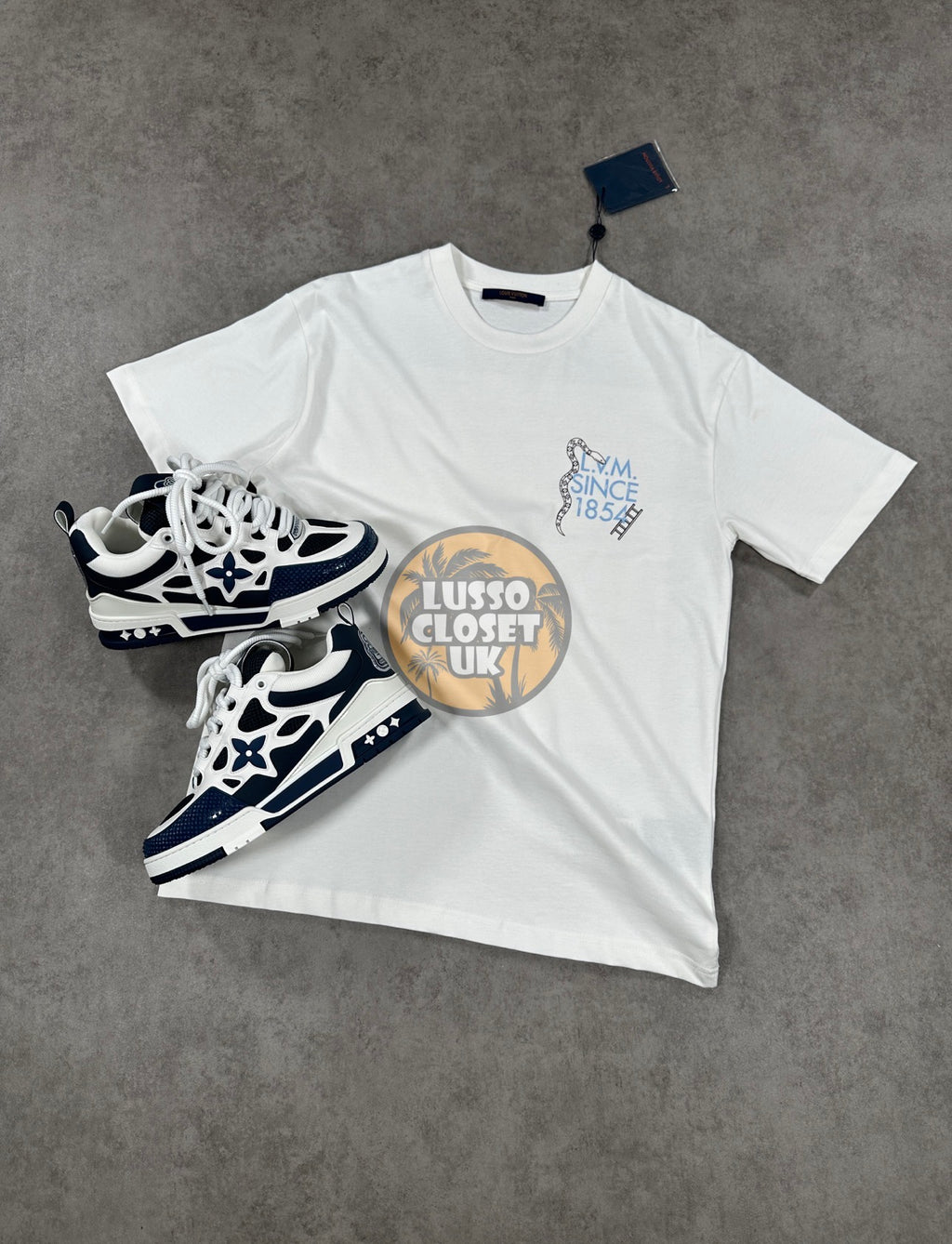 Lou - White 1854 T Shirt