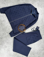 Lou - Navy Emboss Tracksuit
