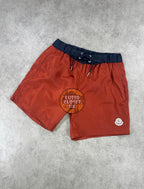Mon - Burgundy & Black Waist Shorts