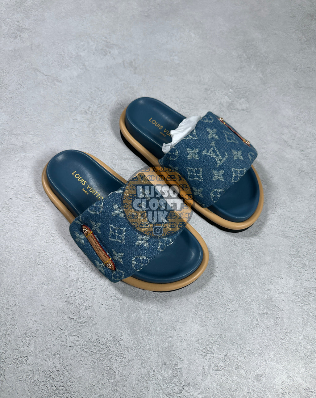 Lou - Blue Demin Sandals