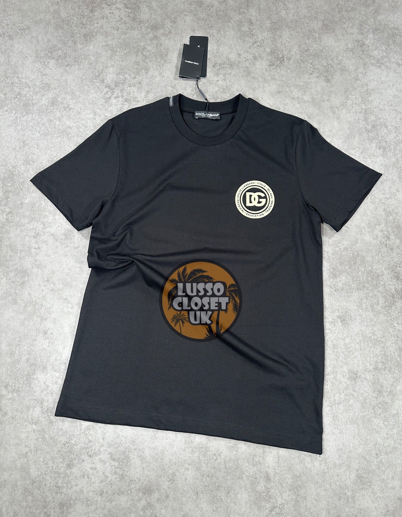 DG - Black Embroidered T Shirt