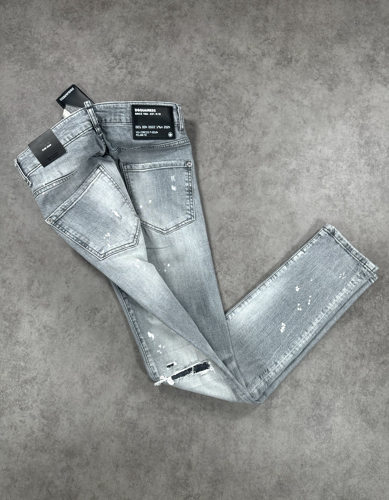 Dqsd2 - Grey Rip Jeans