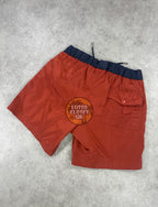 Mon - Burgundy & Black Waist Shorts