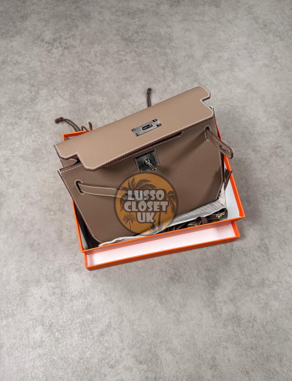 HRMS - Beige Clutch Bag
