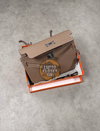 HRMS - Beige Clutch Bag