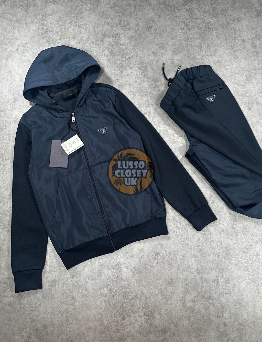 Pra - Navy Nylon Tracksuit