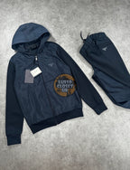 Pra - Navy Nylon Tracksuit