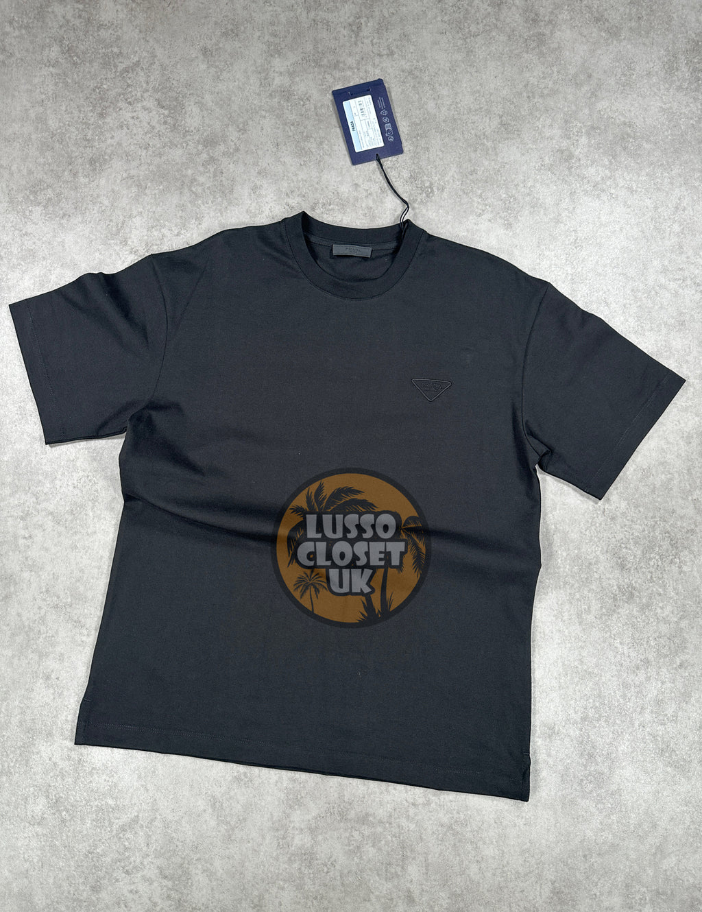 Pra - Black Embroidered T Shirt