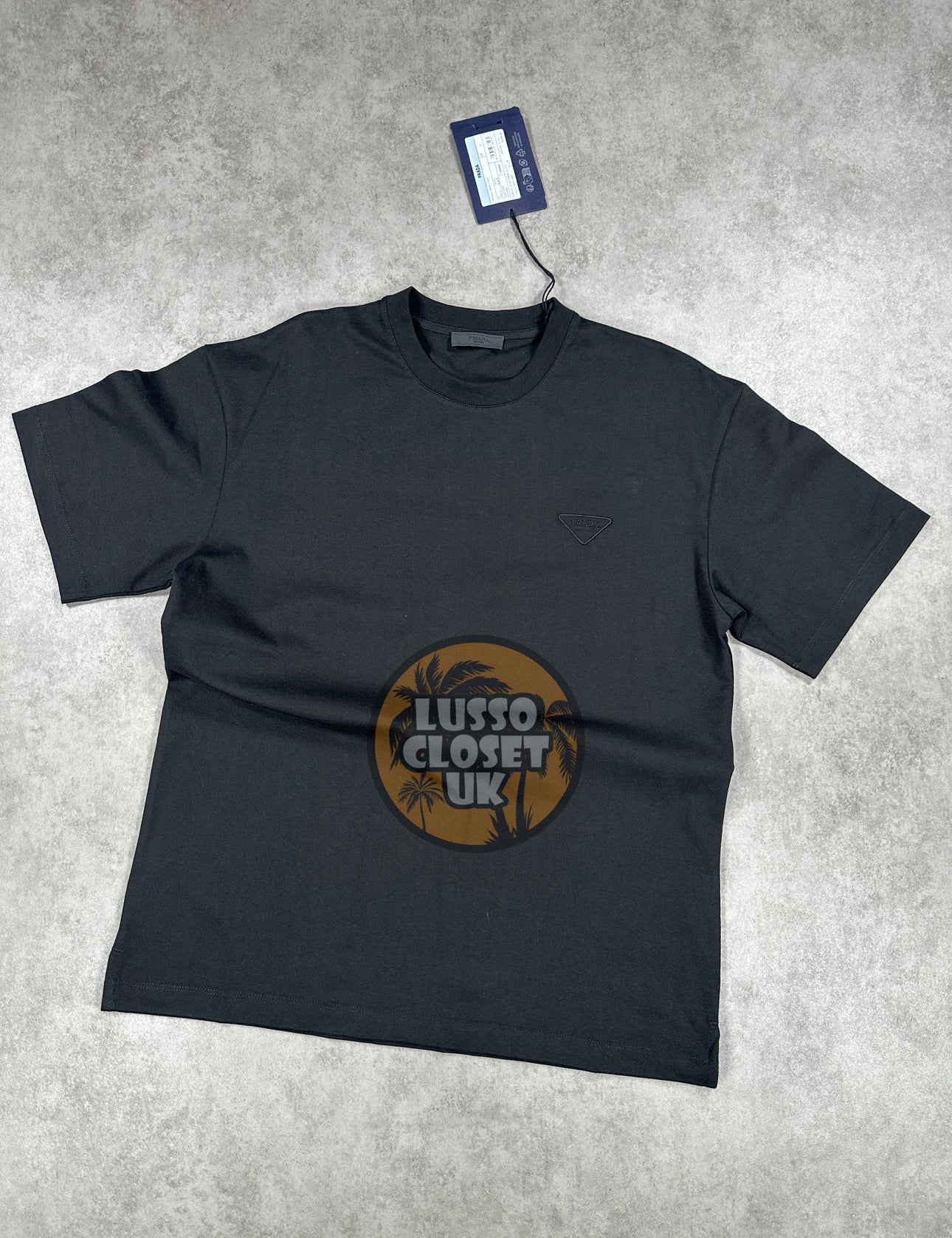 Pra - Black Embroidered T Shirt