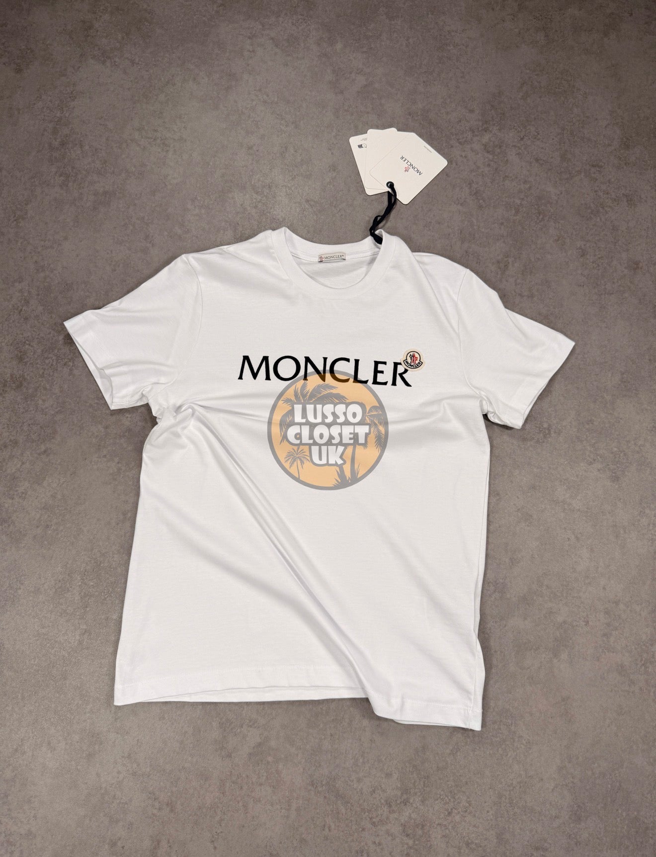 M - White Word Badge T Shirt