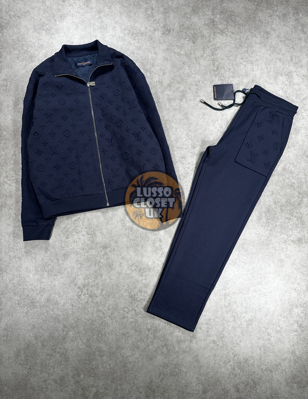 Lou - Navy Emboss Tracksuit