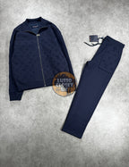 Lou - Navy Emboss Tracksuit