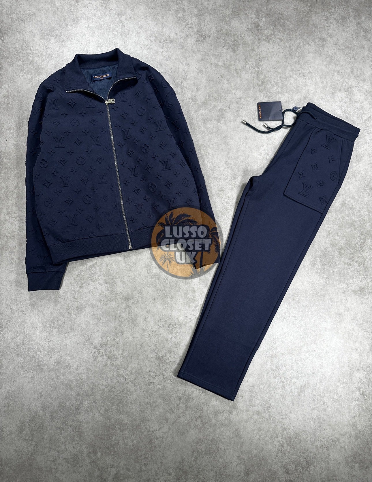 Lou - Navy Emboss Tracksuit