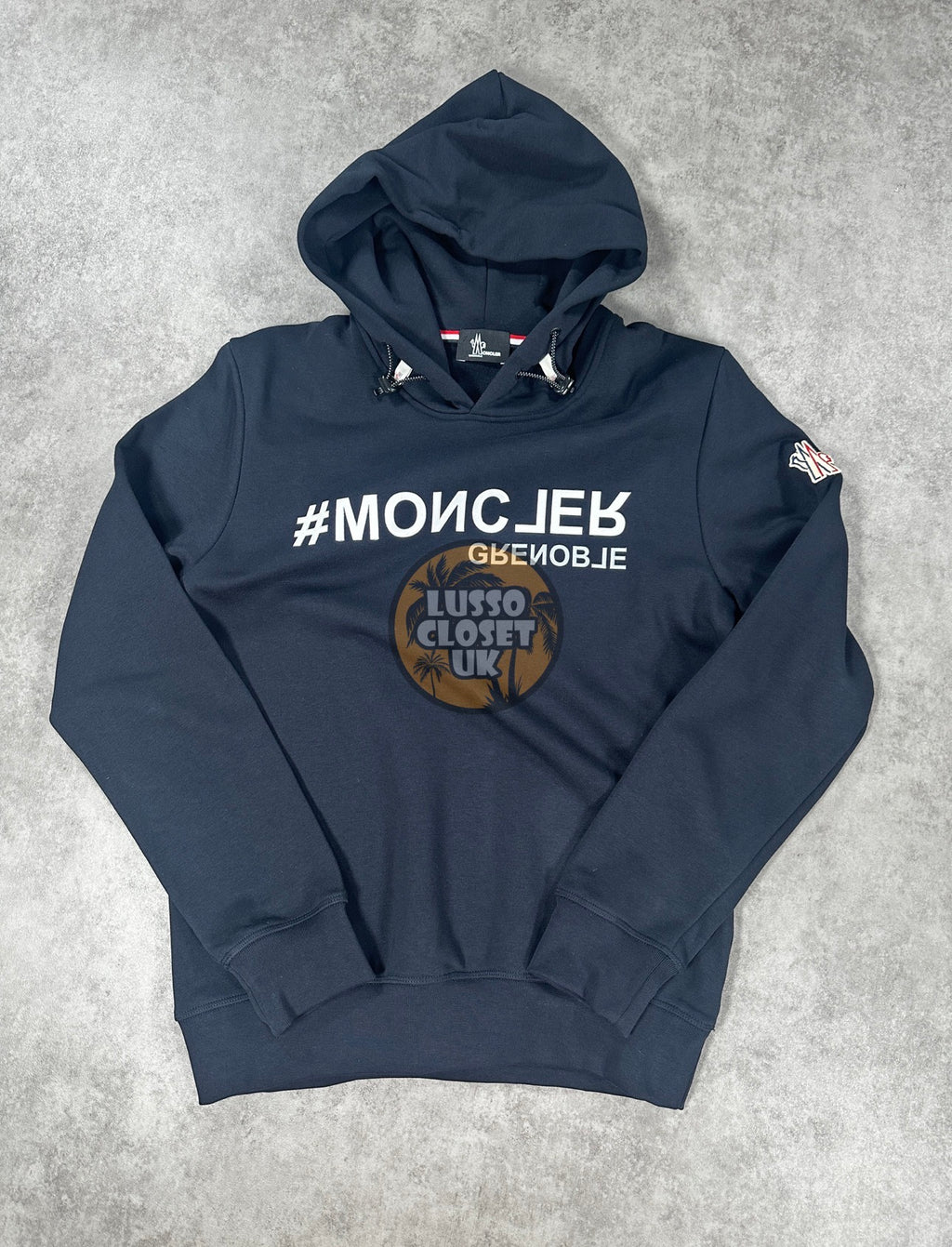 Mon - Navy Mirrored Hoodie