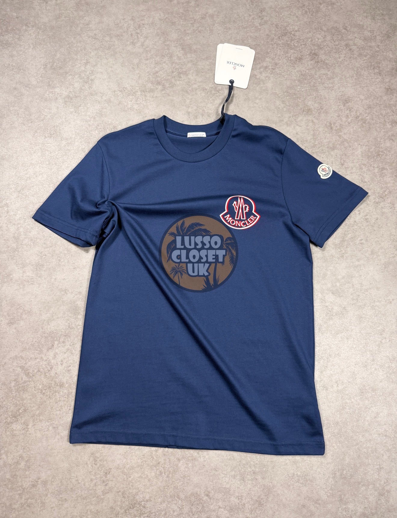 M - Navy Raised T Shirt