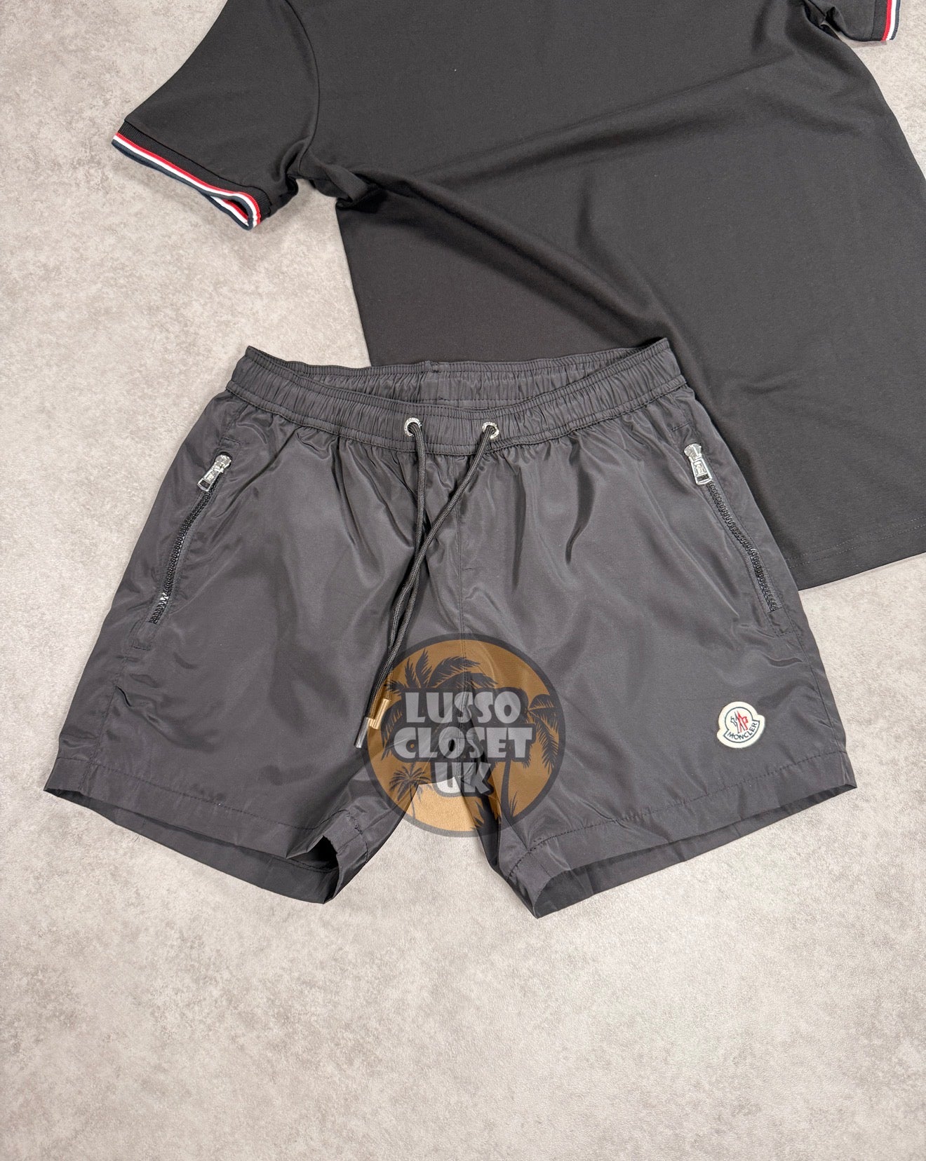 Mon - Zip Black Shorts