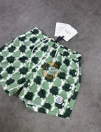Mon - Green Pixel Shorts