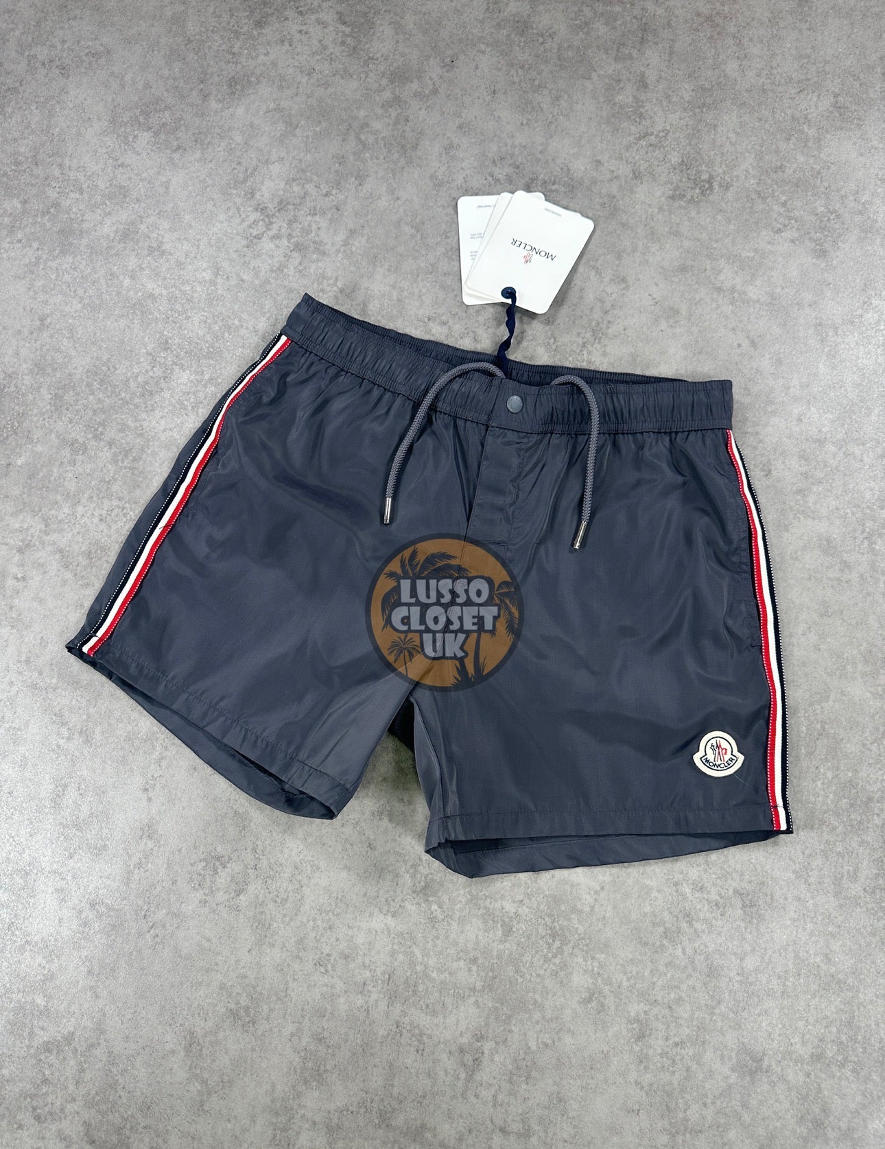 Mon - Grey Trio Stripe Shorts